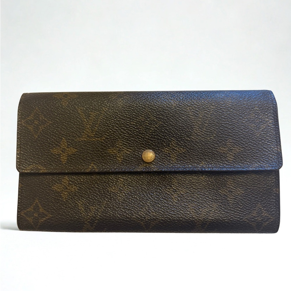 Authentic LV Monogram Sarah Wallet - Good Cond w/ Slight Wear